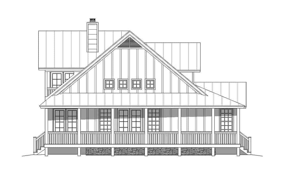 Country, Craftsman, Farmhouse House Plan 40850 with 3 Beds, 3 Baths, 3 Car Garage Picture 2