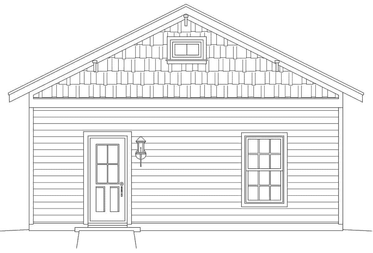 Country, Ranch, Traditional 3 Car Garage Plan 40858 Picture 2