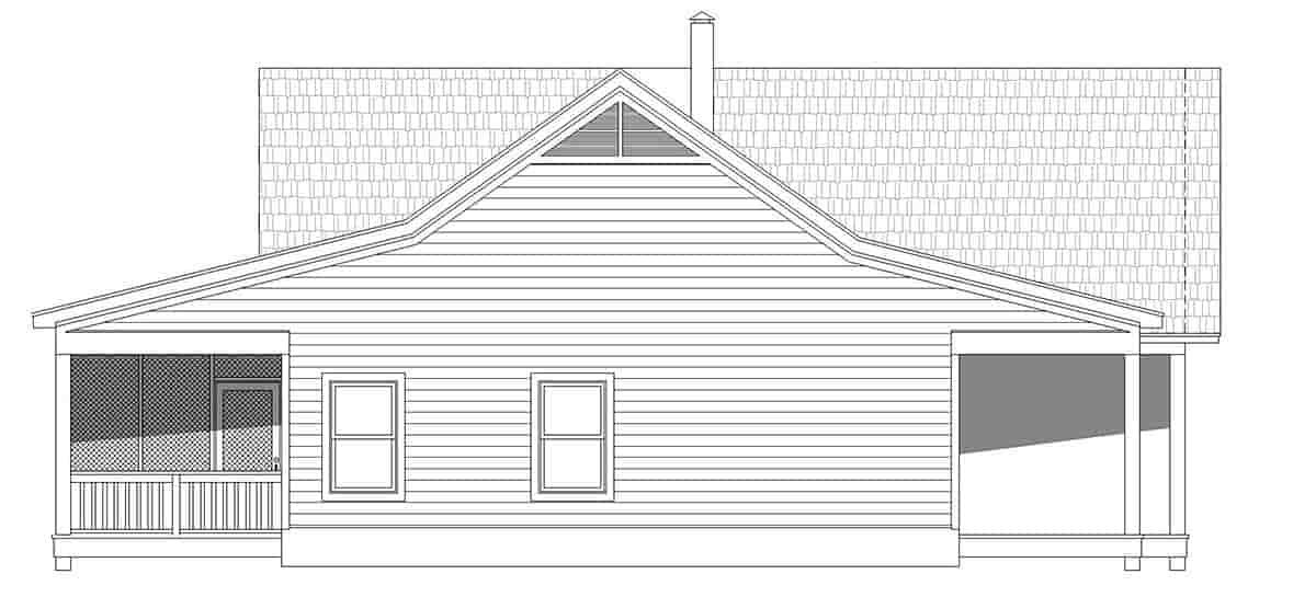 Country, Farmhouse, Ranch House Plan 40864 with 2 Beds, 2 Baths Picture 2