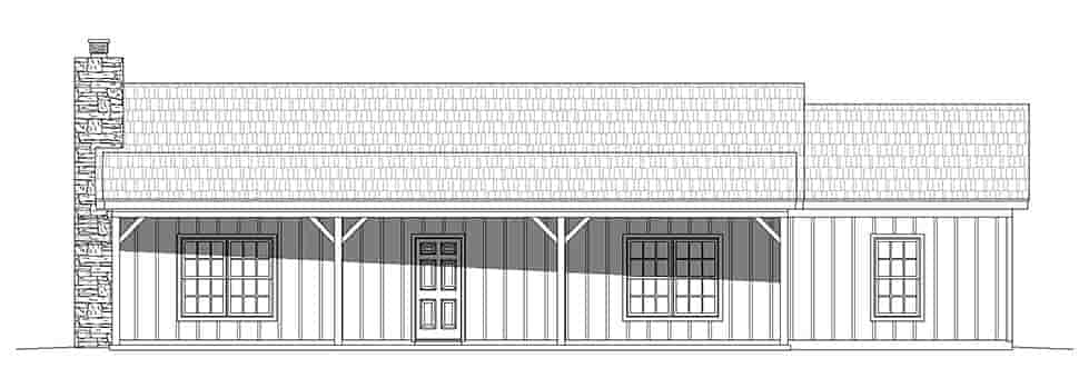 Country, Ranch, Traditional House Plan 40868 with 3 Beds, 2 Baths Picture 3