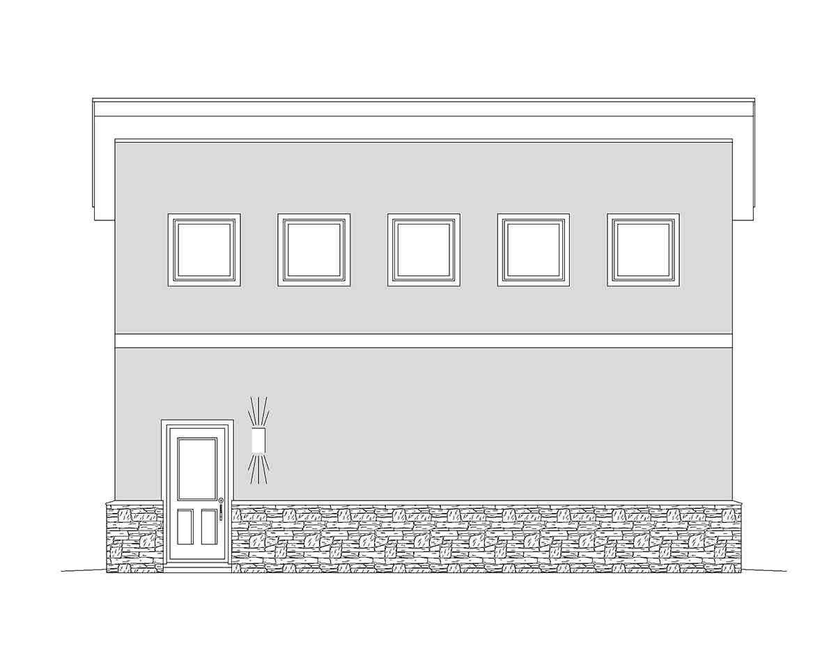 Contemporary, Modern 2 Car Garage Plan 40870, RV Storage Picture 2