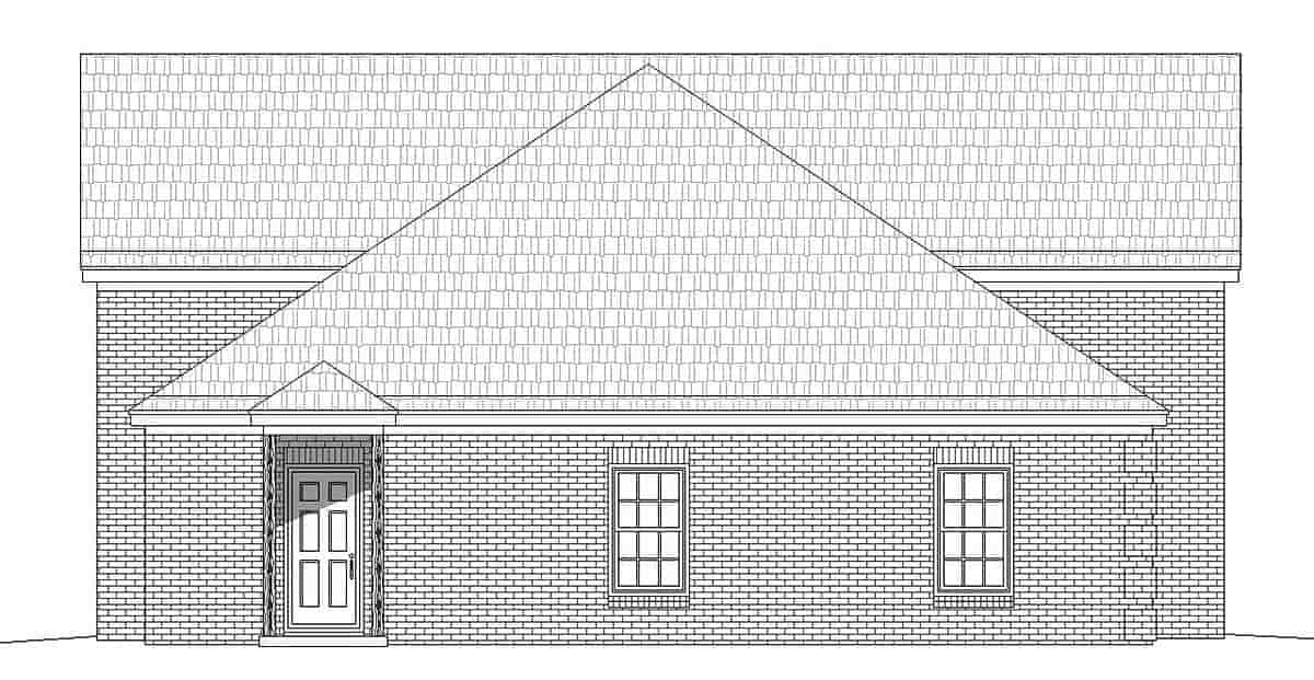 French Country, Traditional 3 Car Garage Plan 40872, RV Storage Picture 1