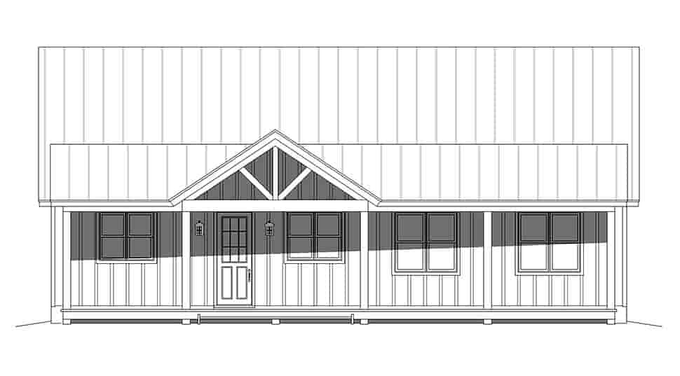 Cabin, Country, Log House Plan 40877 with 3 Beds, 3 Baths Picture 3