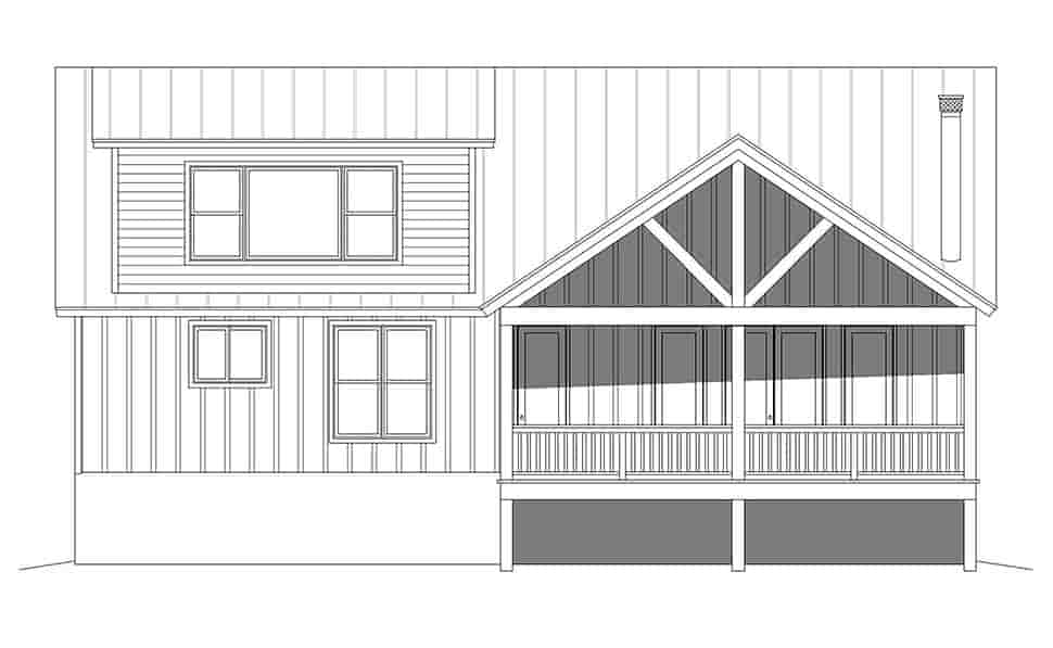 Cabin, Country, Log House Plan 40877 with 3 Beds, 3 Baths Picture 4