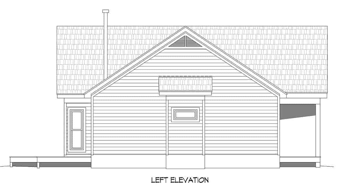 Ranch, Traditional House Plan 40891 with 3 Beds, 2 Baths Picture 2