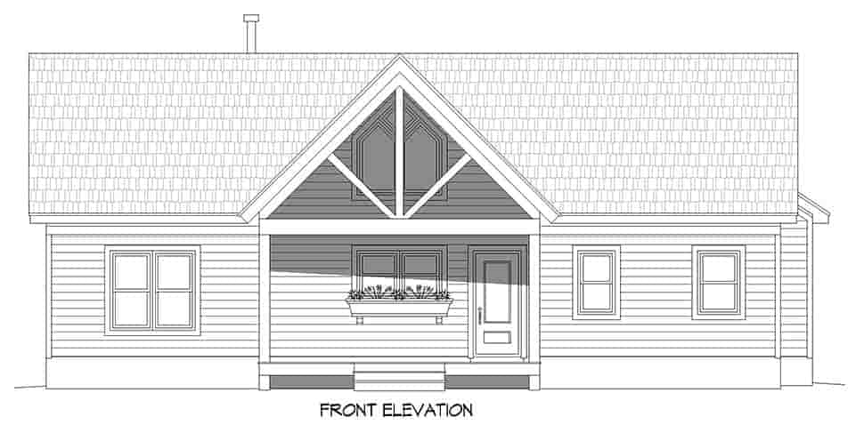 Ranch, Traditional House Plan 40891 with 3 Beds, 2 Baths Picture 3