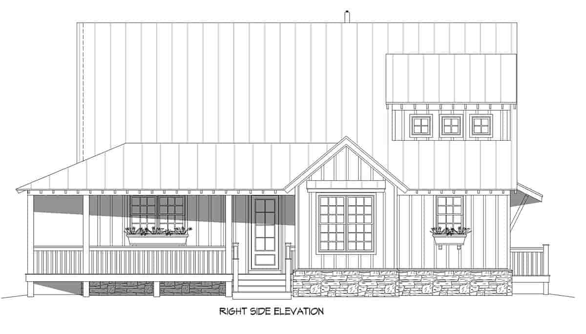 Cottage, Country, Farmhouse House Plan 40893 with 3 Beds, 3 Baths Picture 1