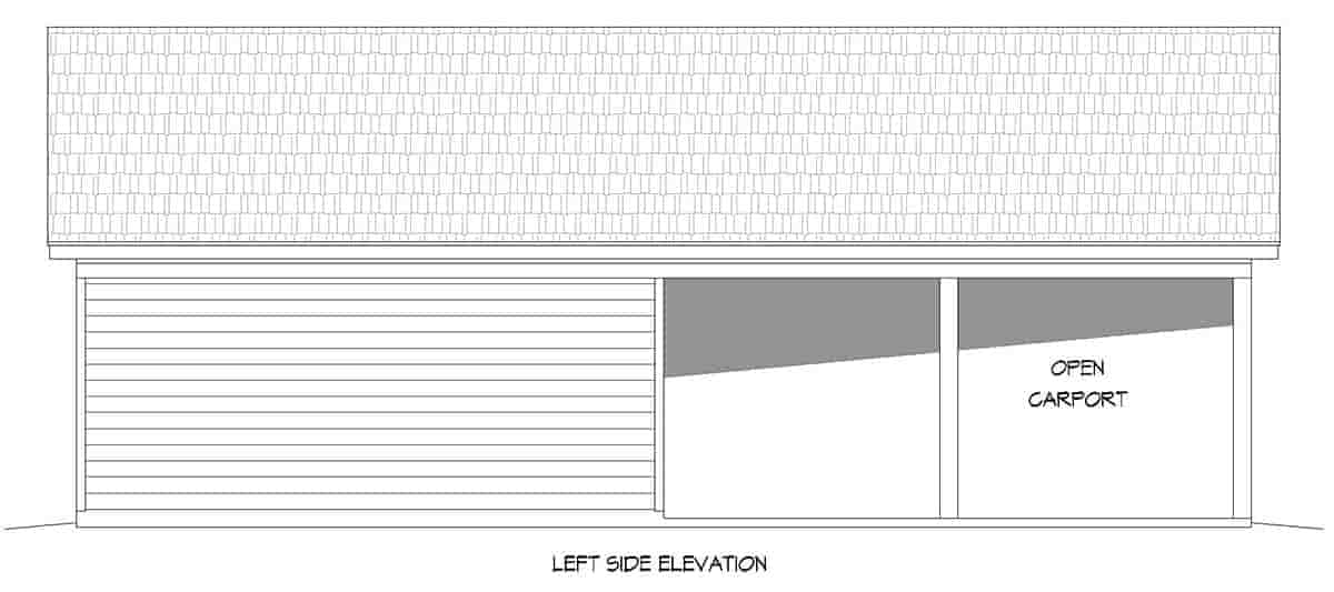 Country, Ranch, Traditional 3 Car Garage Plan 40895 Picture 2