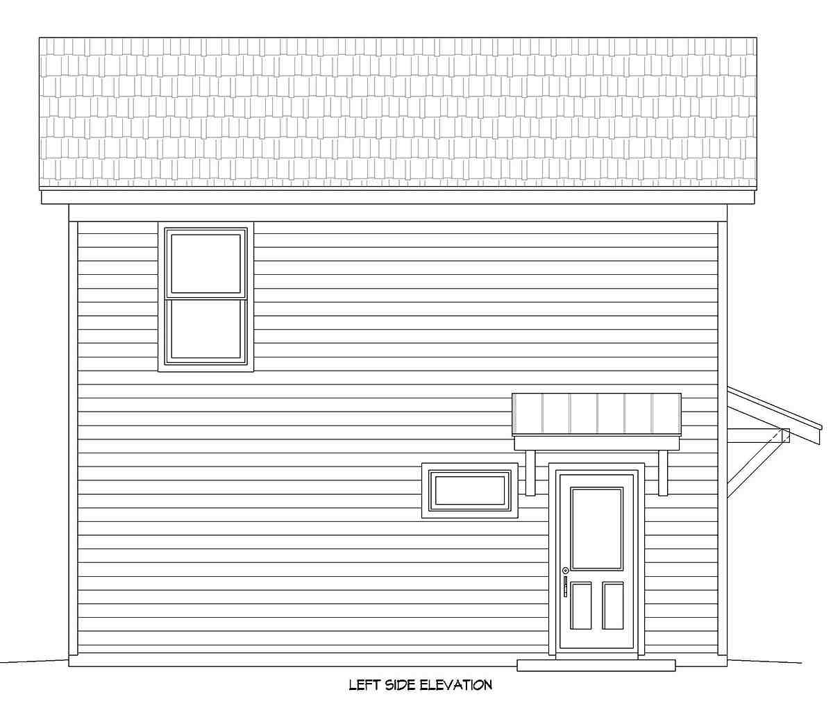Country, Traditional 2 Car Garage Apartment Plan 40899 with 2 Beds, 1 Baths Picture 2