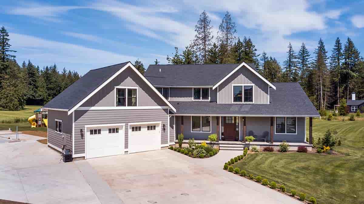 Contemporary, Farmhouse House Plan 40900 with 4 Beds, 3 Baths, 2 Car Garage Picture 2
