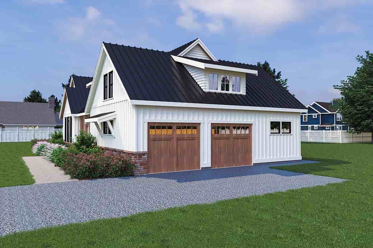 Contemporary, Farmhouse House Plan 40906 with 3 Beds, 3 Baths, 2 Car Garage Picture 1