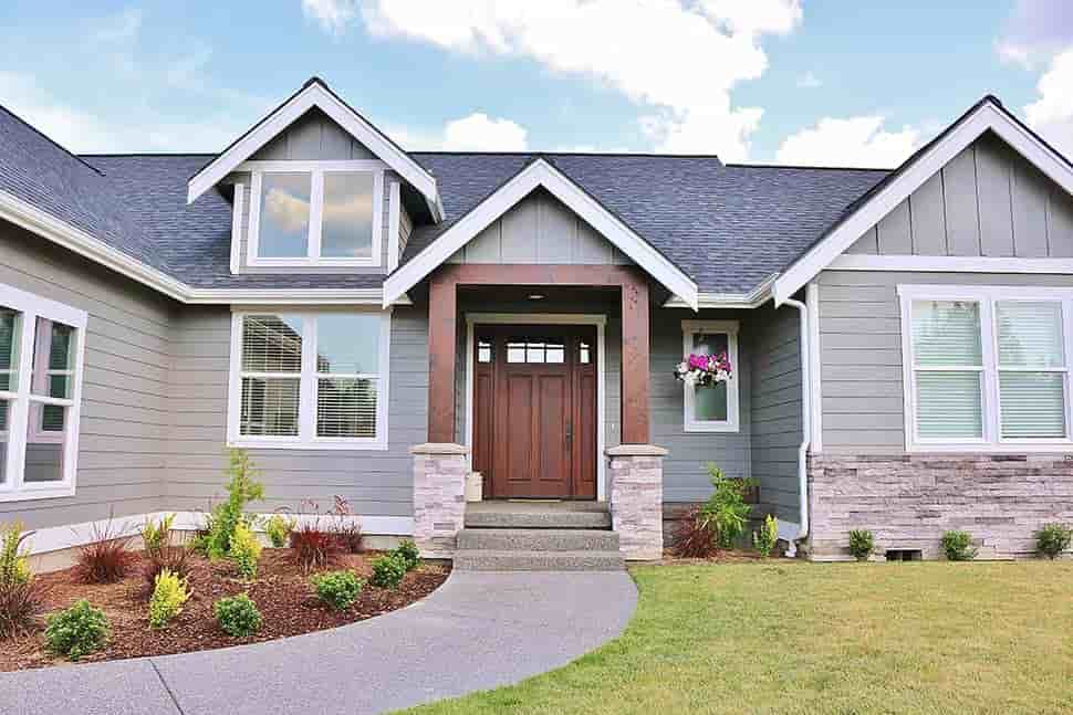 Craftsman, Traditional House Plan 40933 with 3 Beds, 3 Baths, 3 Car Garage Picture 3