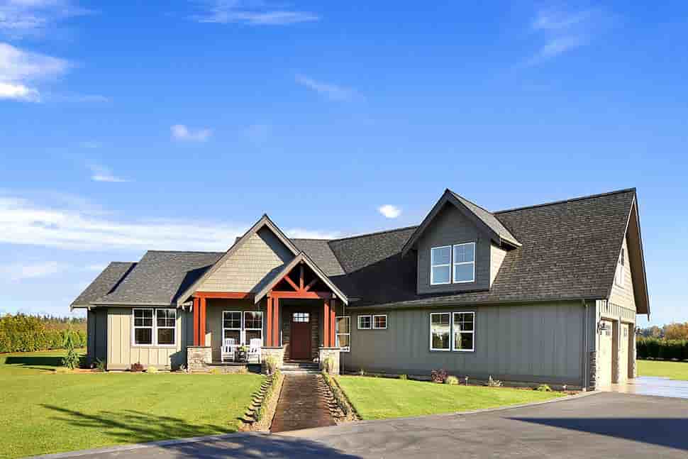 Country, Craftsman, Farmhouse House Plan 40936 with 3 Beds, 3 Baths, 2 Car Garage Picture 3