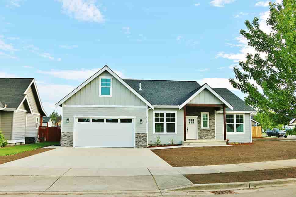 Craftsman, Traditional House Plan 40938 with 3 Beds, 2 Baths, 2 Car Garage Picture 3
