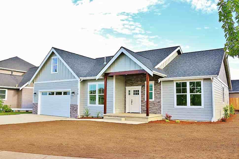 Craftsman, Traditional House Plan 40938 with 3 Beds, 2 Baths, 2 Car Garage Picture 4