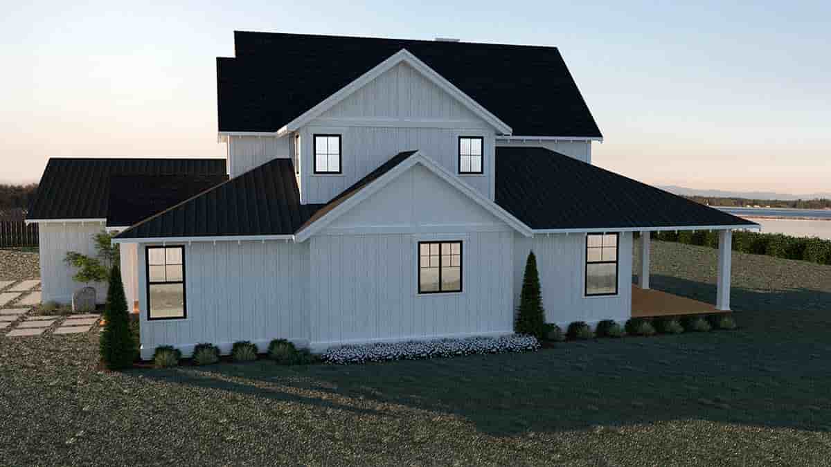 Coastal, Contemporary, Farmhouse House Plan 40960 with 4 Beds, 3 Baths, 2 Car Garage Picture 1