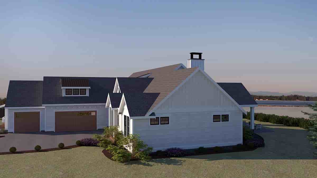 Contemporary, Craftsman, Farmhouse House Plan 40962 with 3 Beds, 3 Baths, 3 Car Garage Picture 1