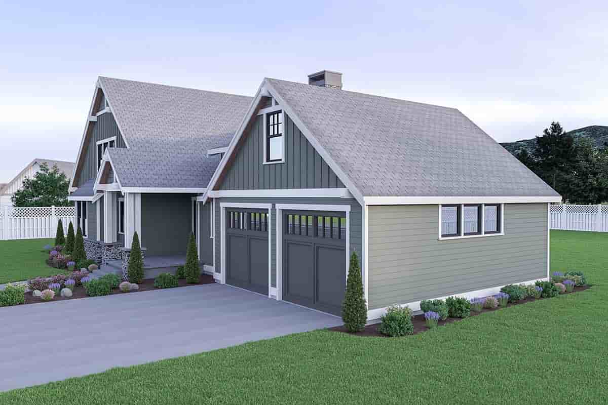 Craftsman House Plan 40964 with 3 Beds, 3 Baths, 2 Car Garage Picture 1