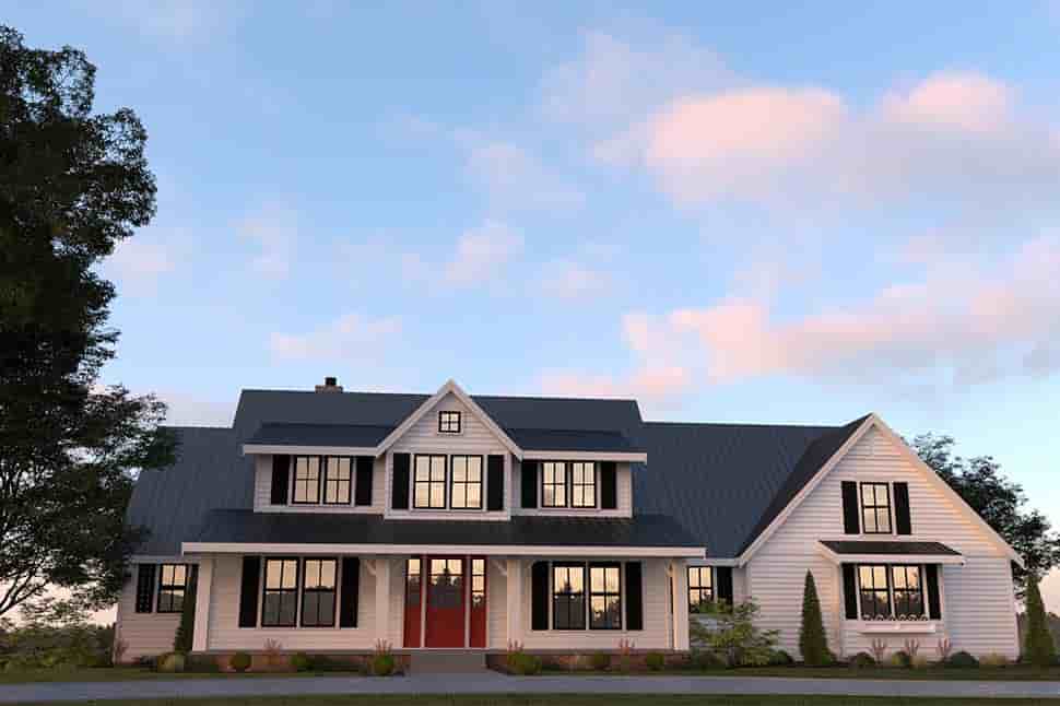 Contemporary, Farmhouse House Plan 40967 with 4 Beds, 3 Baths, 2 Car Garage Picture 3