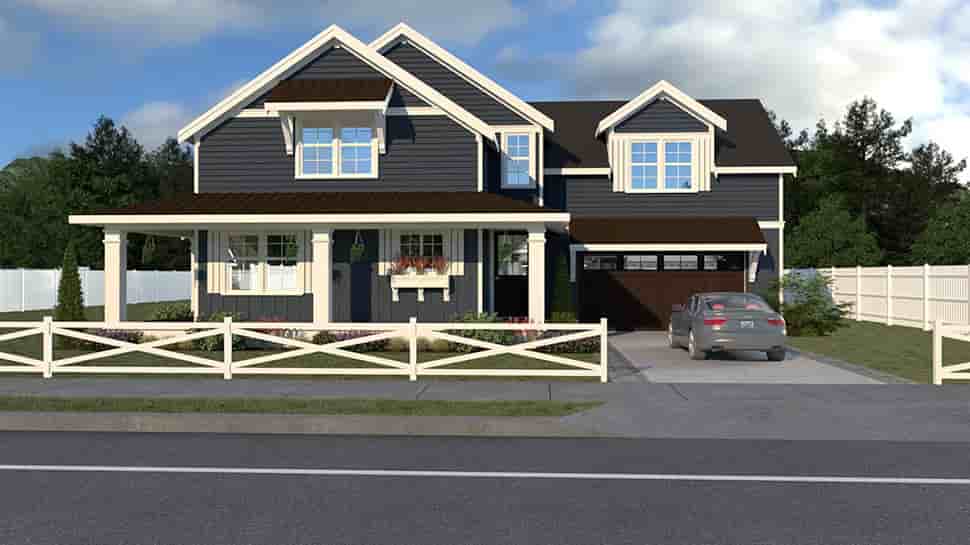 Contemporary, Farmhouse House Plan 40968 with 4 Beds, 3 Baths, 2 Car Garage Picture 24