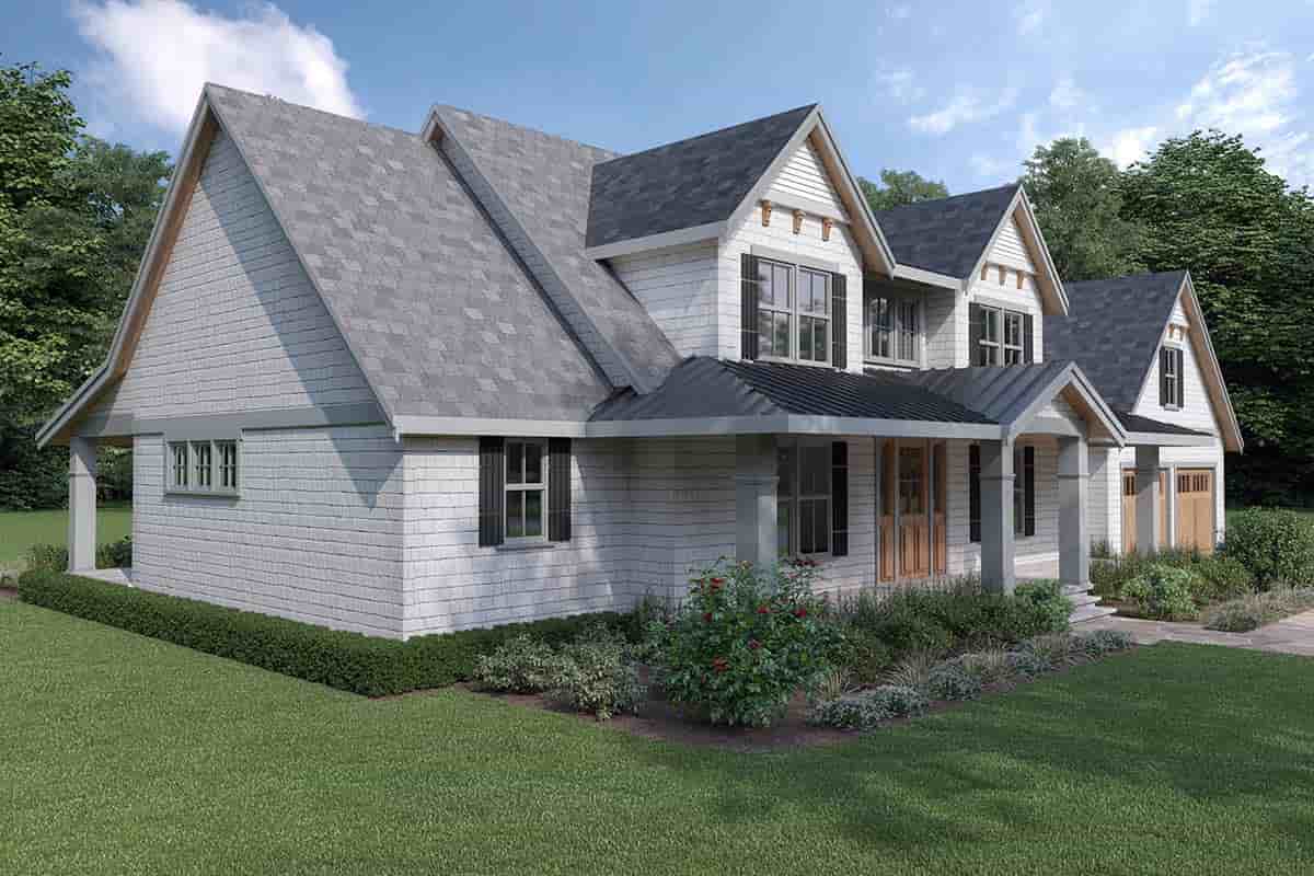 Contemporary, Craftsman, Farmhouse House Plan 40972 with 4 Beds, 3 Baths, 2 Car Garage Picture 2