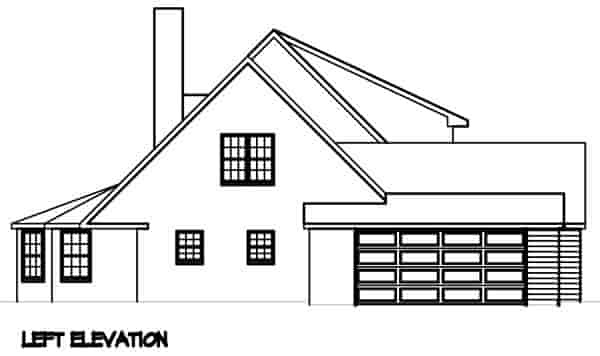 Traditional House Plan 41001 with 3 Beds, 3 Baths, 2 Car Garage Picture 1