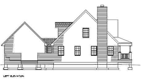 Country, Southern House Plan 41003 with 3 Beds, 3 Baths, 2 Car Garage Picture 1