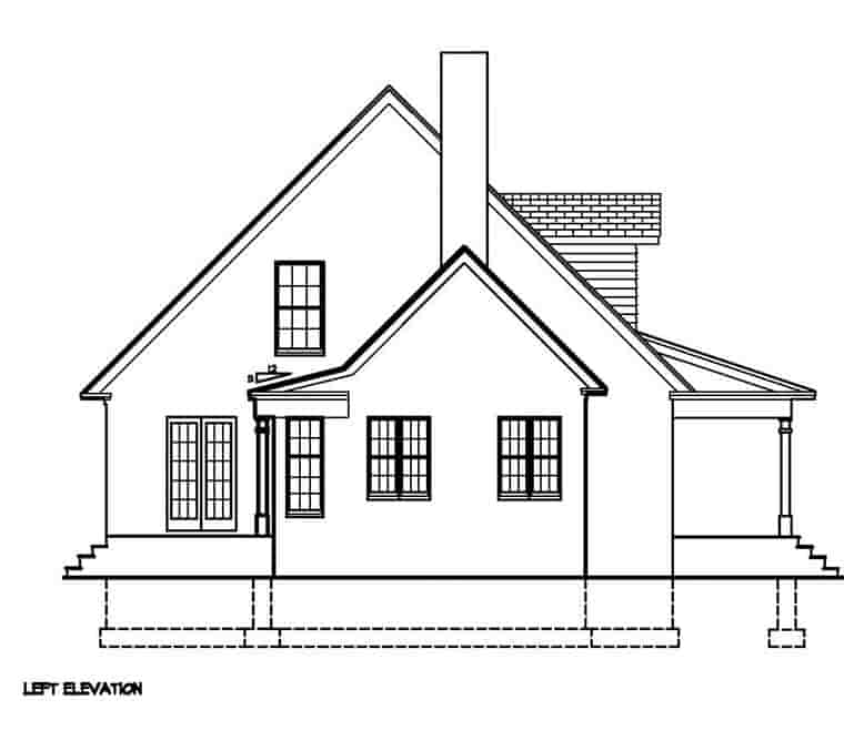 Cape Cod, Colonial, Country, Southern House Plan 41011 with 3 Beds, 3 Baths Picture 1