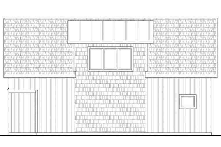 Craftsman, Farmhouse 2 Car Garage Apartment Plan 41156 with 2 Beds, 1 Baths Picture 2