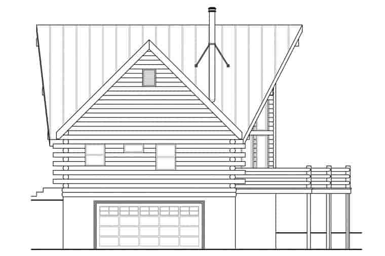 A-Frame, Cottage House Plan 41165 with 2 Beds, 3 Baths, 2 Car Garage Picture 1