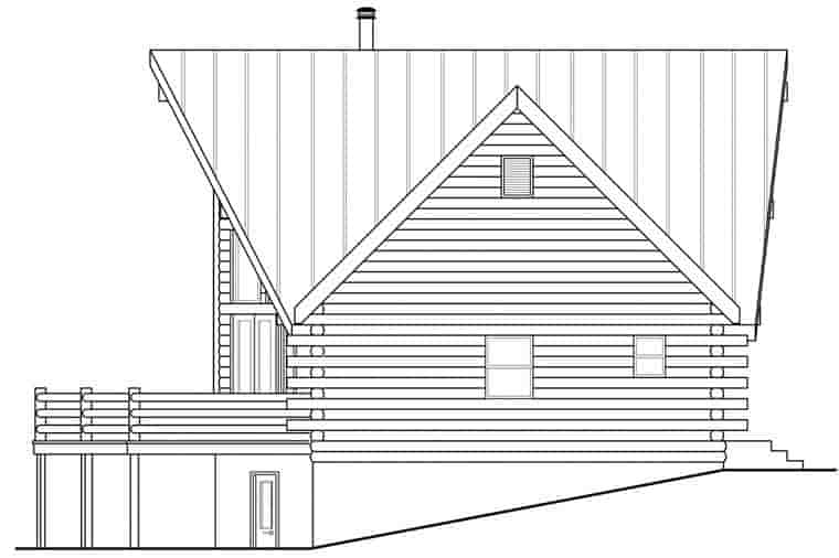 A-Frame, Cottage House Plan 41165 with 2 Beds, 3 Baths, 2 Car Garage Picture 2