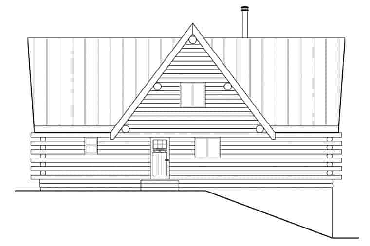 A-Frame, Cottage House Plan 41165 with 2 Beds, 3 Baths, 2 Car Garage Picture 3