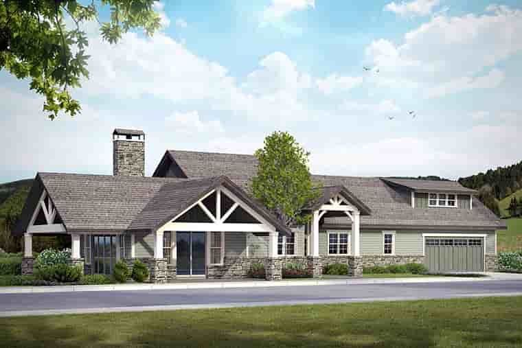 Bungalow, Country, Craftsman, Ranch House Plan 41200 with 3 Beds, 4 Baths, 2 Car Garage Picture 6