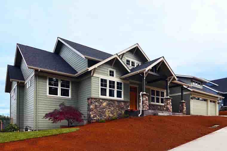 Country, Craftsman, Traditional House Plan 41201 with 3 Beds, 3 Baths, 3 Car Garage Picture 1