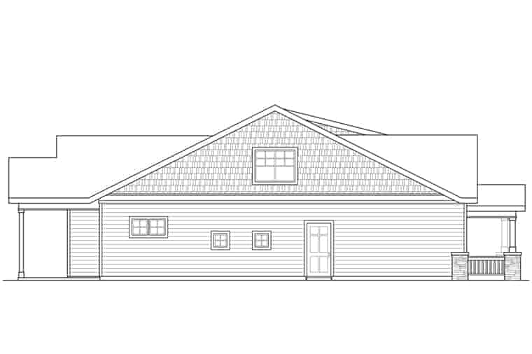 Bungalow, Cottage, Craftsman House Plan 41221 with 3 Beds, 3 Baths, 2 Car Garage Picture 1