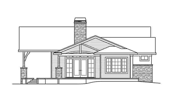 Contemporary, European, Mediterranean, Tuscan House Plan 41254 with 3 Beds, 4 Baths, 2 Car Garage Picture 1