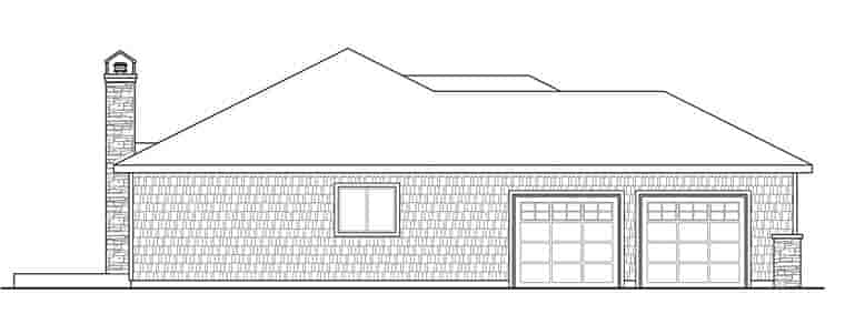 Bungalow, Cottage, Traditional House Plan 41267 with 3 Beds, 2 Baths, 2 Car Garage Picture 1