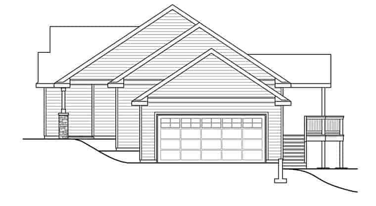 Contemporary, Country, Ranch, Traditional House Plan 41271 with 3 Beds, 2 Baths, 2 Car Garage Picture 2