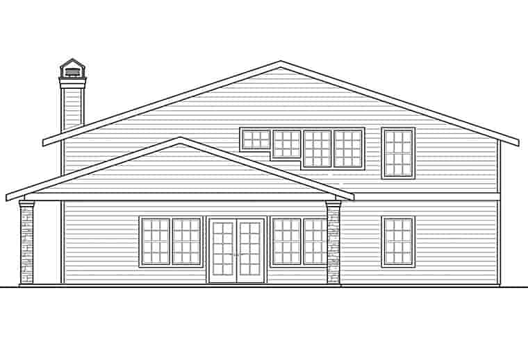 Country, Southern 4 Car Garage Apartment Plan 41290 Picture 1