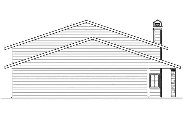 Country, Southern 4 Car Garage Apartment Plan 41290 Picture 2