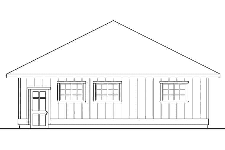 Traditional 3 Car Garage Plan 41295 Picture 1