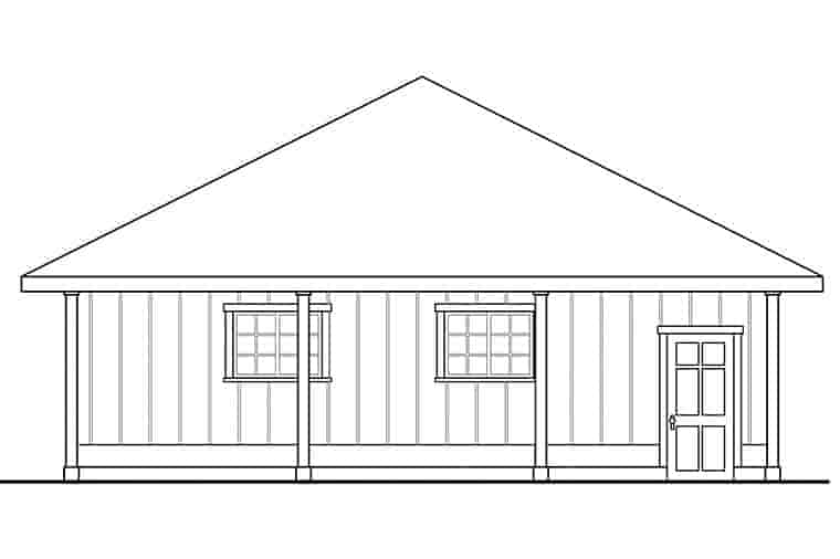 Traditional 3 Car Garage Plan 41295 Picture 2