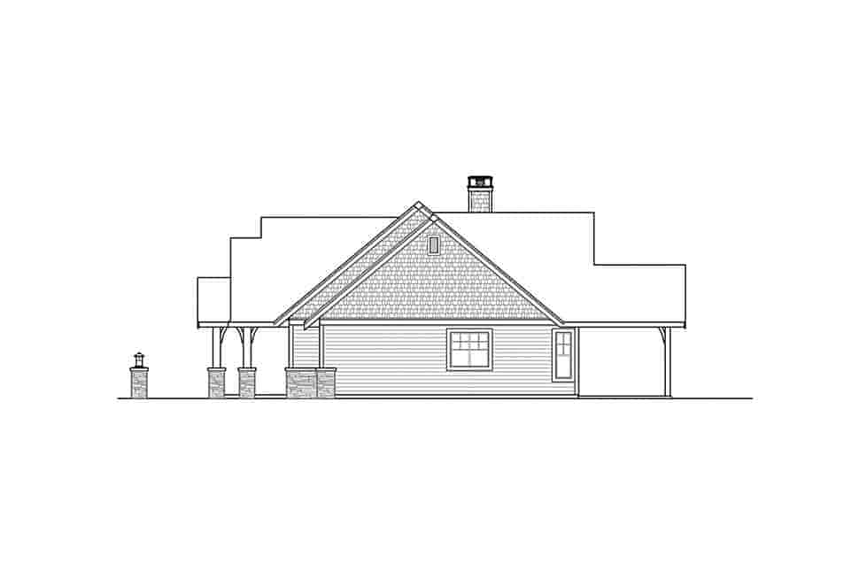 Craftsman House Plan 41321 with 3 Beds, 3 Baths, 2 Car Garage Picture 1