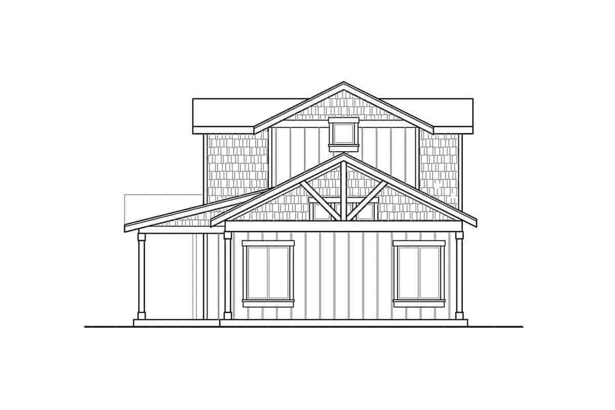 Country, Craftsman, Farmhouse House Plan 41381 with 3 Beds, 3 Baths, 2 Car Garage Picture 1