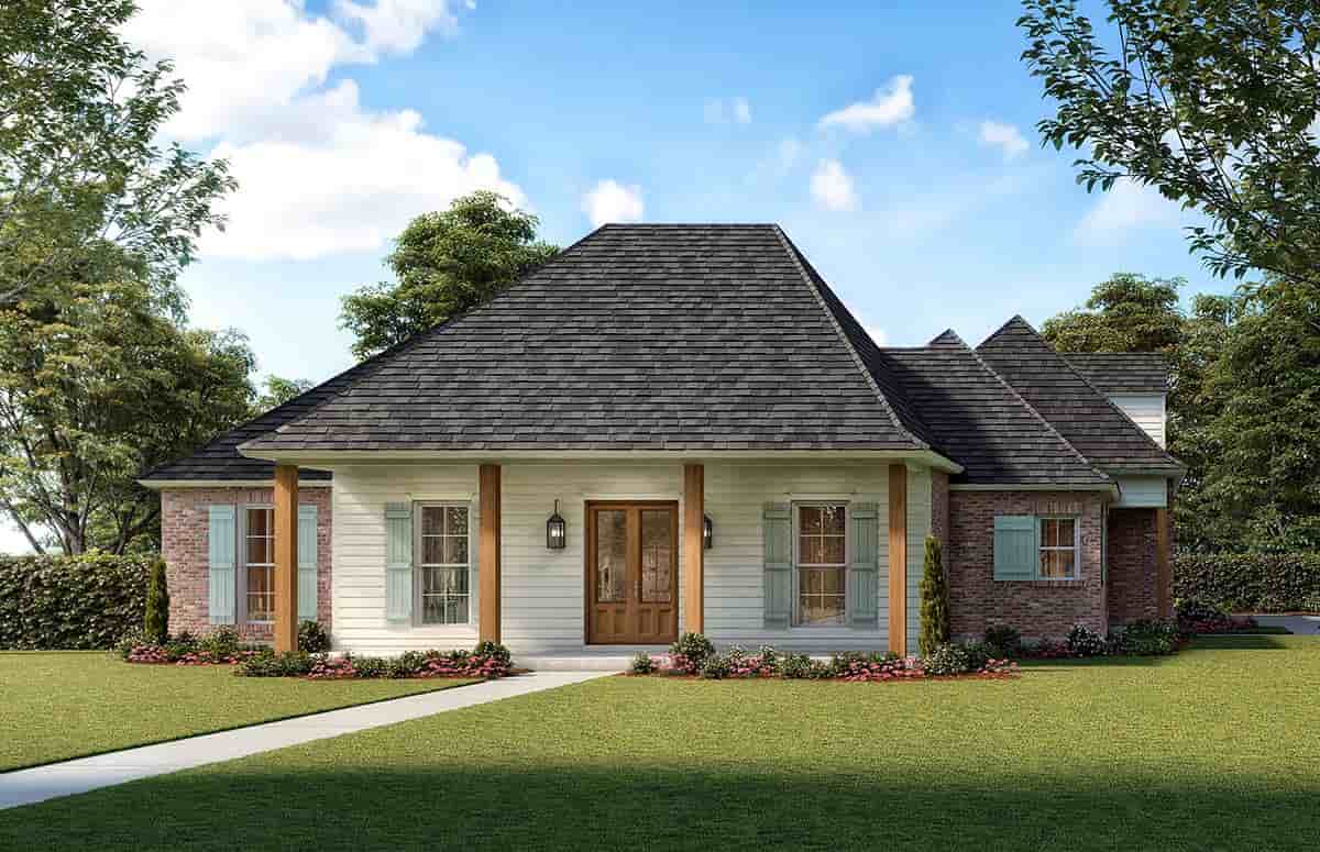 Colonial, Country, Traditional House Plan 41410 with 4 Beds, 3 Baths, 3 Car Garage Picture 1