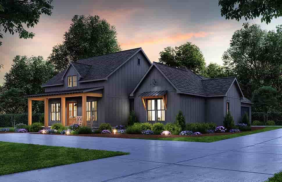 Craftsman, Farmhouse House Plan 41464 with 4 Beds, 3 Baths, 2 Car Garage Picture 3
