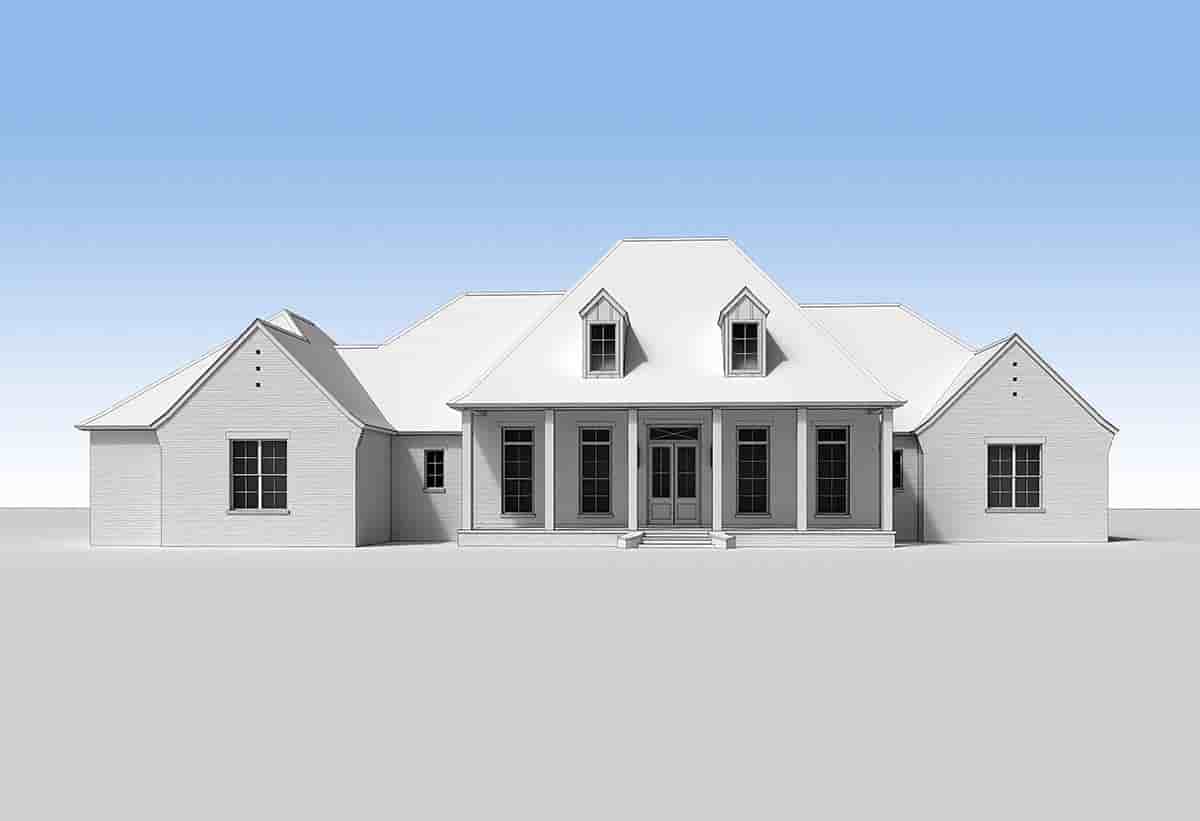 French Country, Southern House Plan 41470 with 4 Beds, 4 Baths, 3 Car Garage Picture 1