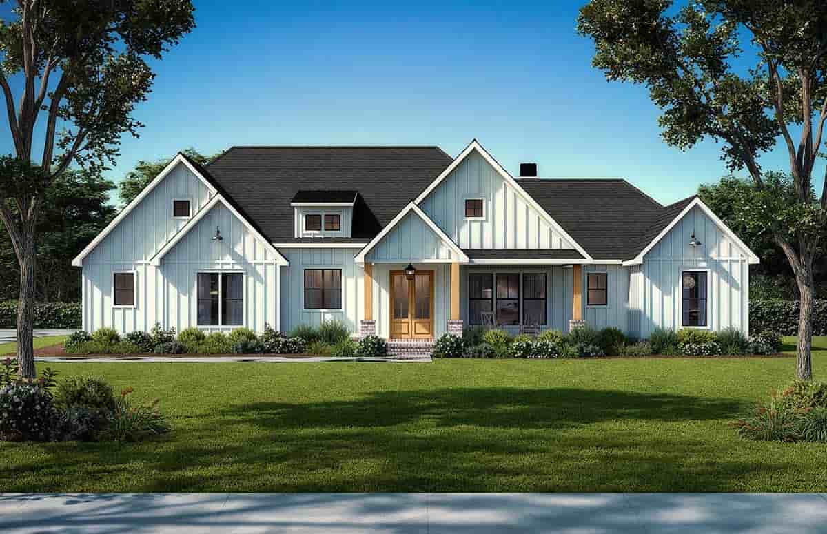 Craftsman, Farmhouse House Plan 41479 with 4 Beds, 5 Baths, 2 Car Garage Picture 1