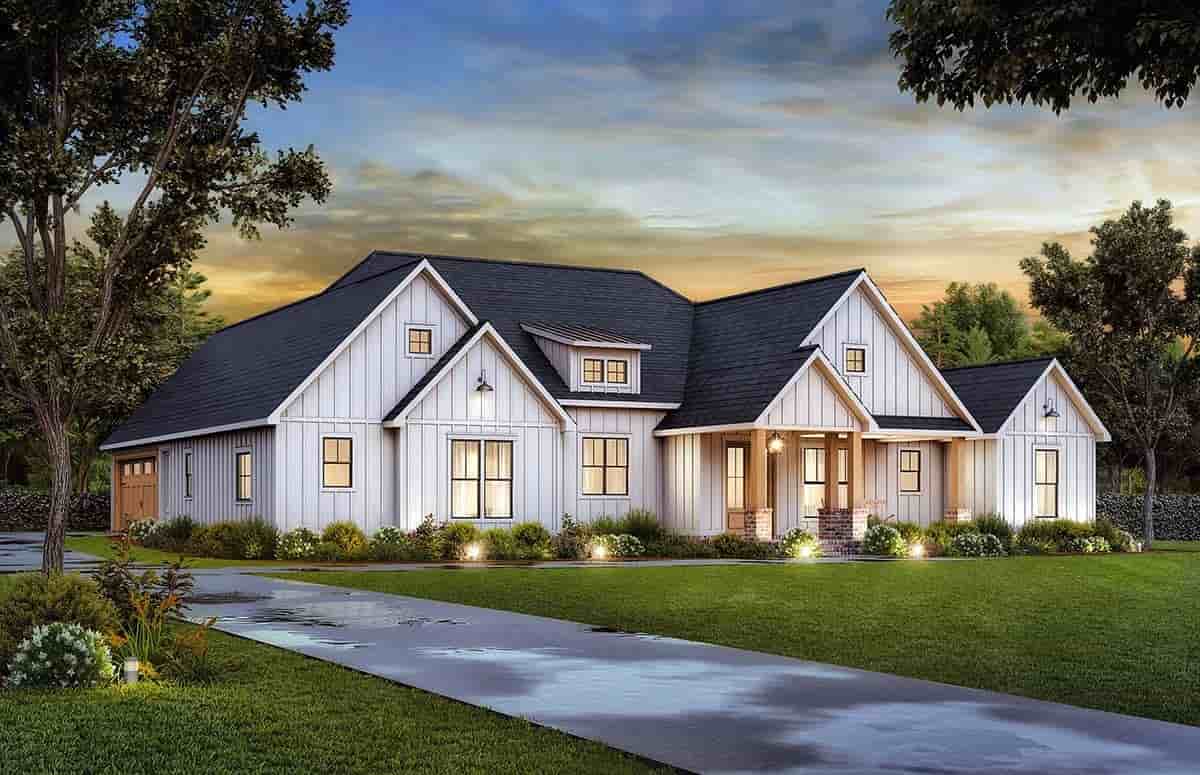 Craftsman, Farmhouse House Plan 41479 with 4 Beds, 5 Baths, 2 Car Garage Picture 2