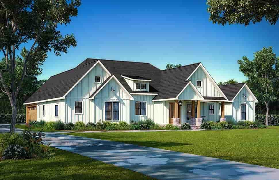 Craftsman, Farmhouse House Plan 41479 with 4 Beds, 5 Baths, 2 Car Garage Picture 3